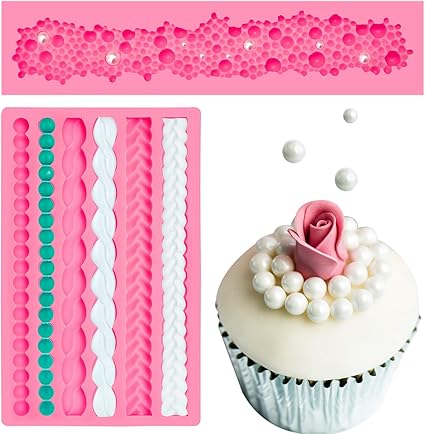 Amazon 2ピース ロープ型 パールフォンダン型 バブル型 フォンダンシリコン型 ラウンドパール バブル型 ケーキデコレーション型 キッチンdiyベーキングツール Boao 製菓用品 通販