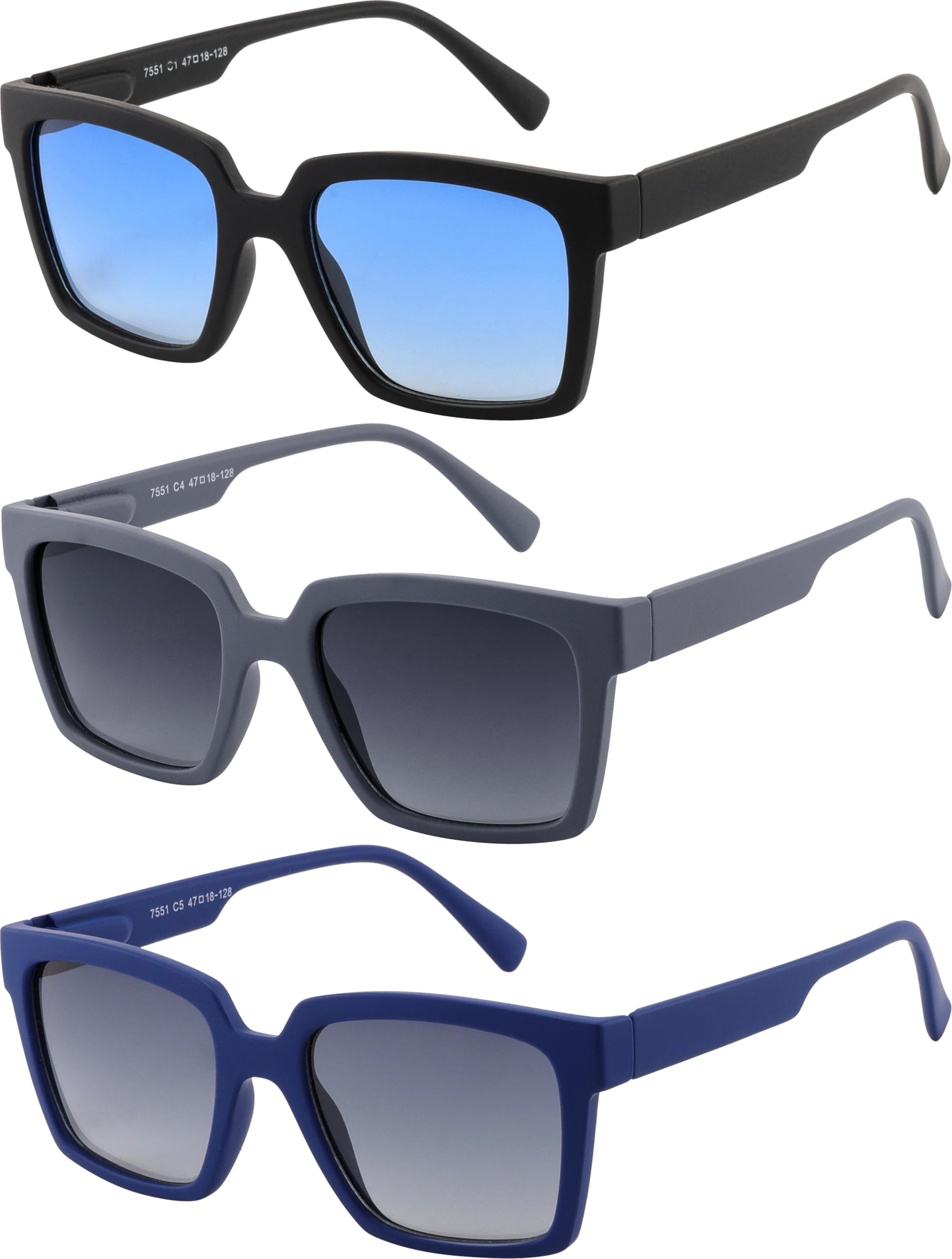 Photo 1 of ** ONLY 1 ** Yogo Vision Kids Sunglasses for Boys Girls Polarized Square Shades 3 Pack Sunnies Ages 5-10