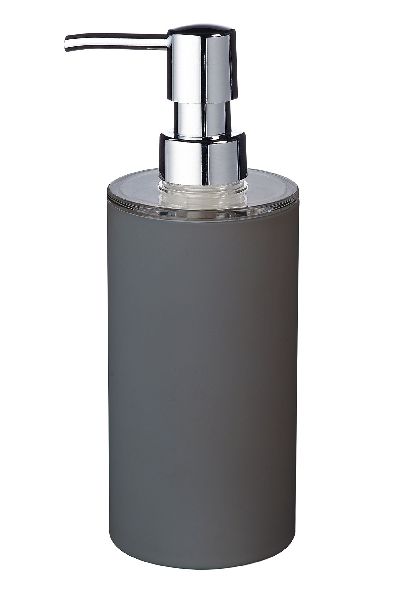 Ridder Touch Soap Dispenser, Poly Resin, Anthracite, 6.7 x 6.7 x 19 cm
