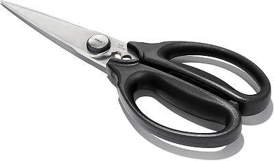 OXO Good Grips Kitchen & Herb Scissors Stainless Steel Micro-Serrated Blades