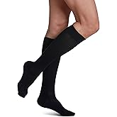 SIGVARIS Women's Casual Cotton 146 - Calf High Medical Compression Socks - 15-20mmHg