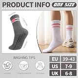 Zuimei 4 Pairs Yoga Grip Socks Women Non Slip Pink Heart Cotton 5 Colors view 2