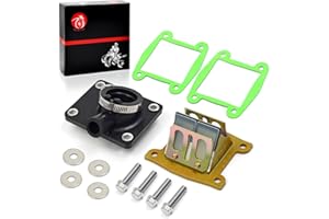 MOTO1988 Intake Manifold Boot and Reed Valve & Gasket Compatible with Yamaha Blaster 200 1988-2006 2HF-13610-01-00 2XJ-13565-00-00