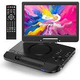 FANGOR 12.5" Portable Blu-ray Player with 10.5" 1080P Full HD Swivel Screen, Blu-ray DVD Player with HDMI Out &amp; AV in, 4-5 Hours Rechargeable Battery, Support USB/Micro SD Card