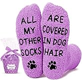 HAPPYPOP Funny Dog Lover Socks - Dog Mom Dad Gifts for Women Men, Pet Lover Christmas Gifts