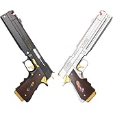 Blazing S. New Game Dante Ebony and Ivory Foam Gun Hand Cannon Prop Cosplay Game Anime Xmas (Black &amp; Silver Set)