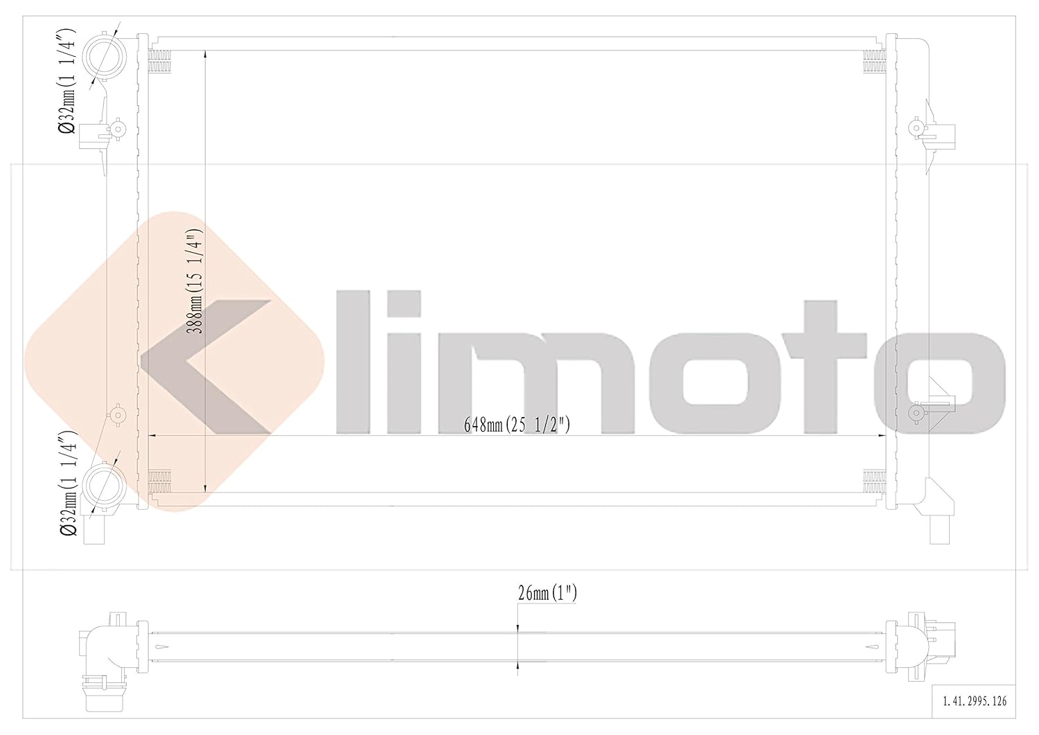 Amazon.com: klimoto marca nueva Radiador para A3 TT Golf ...