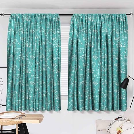 Amazon Com Decor Customized Curtains Turquoise Decor