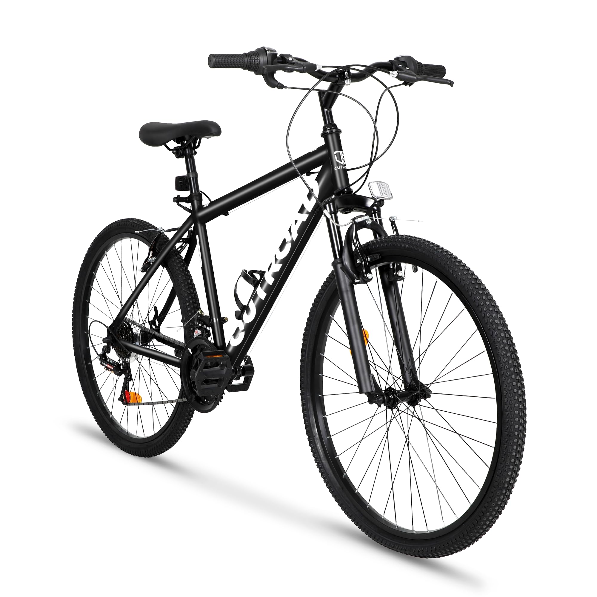 Photo 1 of ***FACTORY SEALED***Betterland 26 Inch Mountain Bike, 7-Speed Adult Bicycle with Dual V/Disc Brakes,Front Suspension, High Carbon Steel Frame, with Adjustable Ergonomic Seat Bicycle (X5 Black)