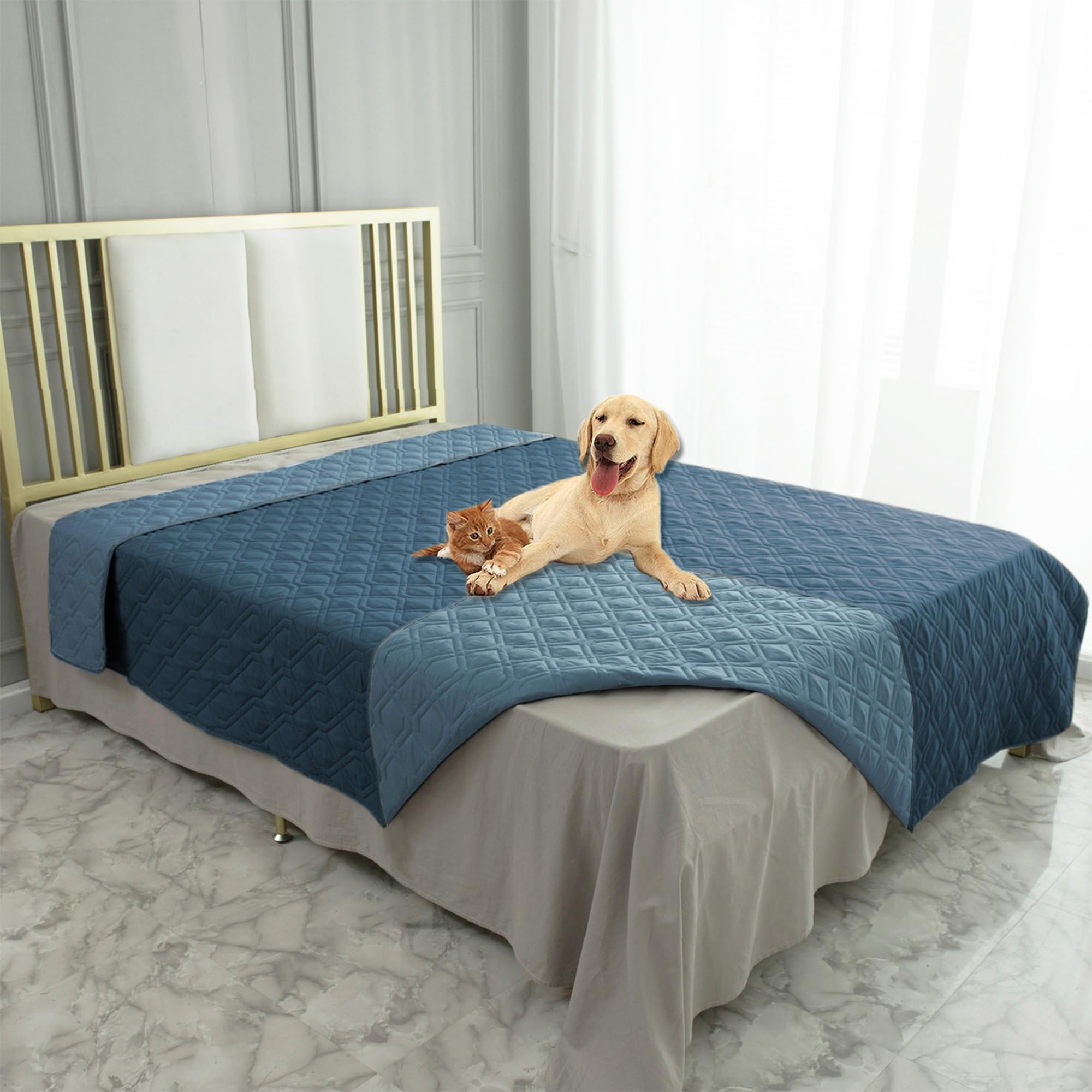 Photo 1 of Ameritex Waterproof Dog Bed Cover Pet Blanket for Furniture Bed Couch Sofa Reversible