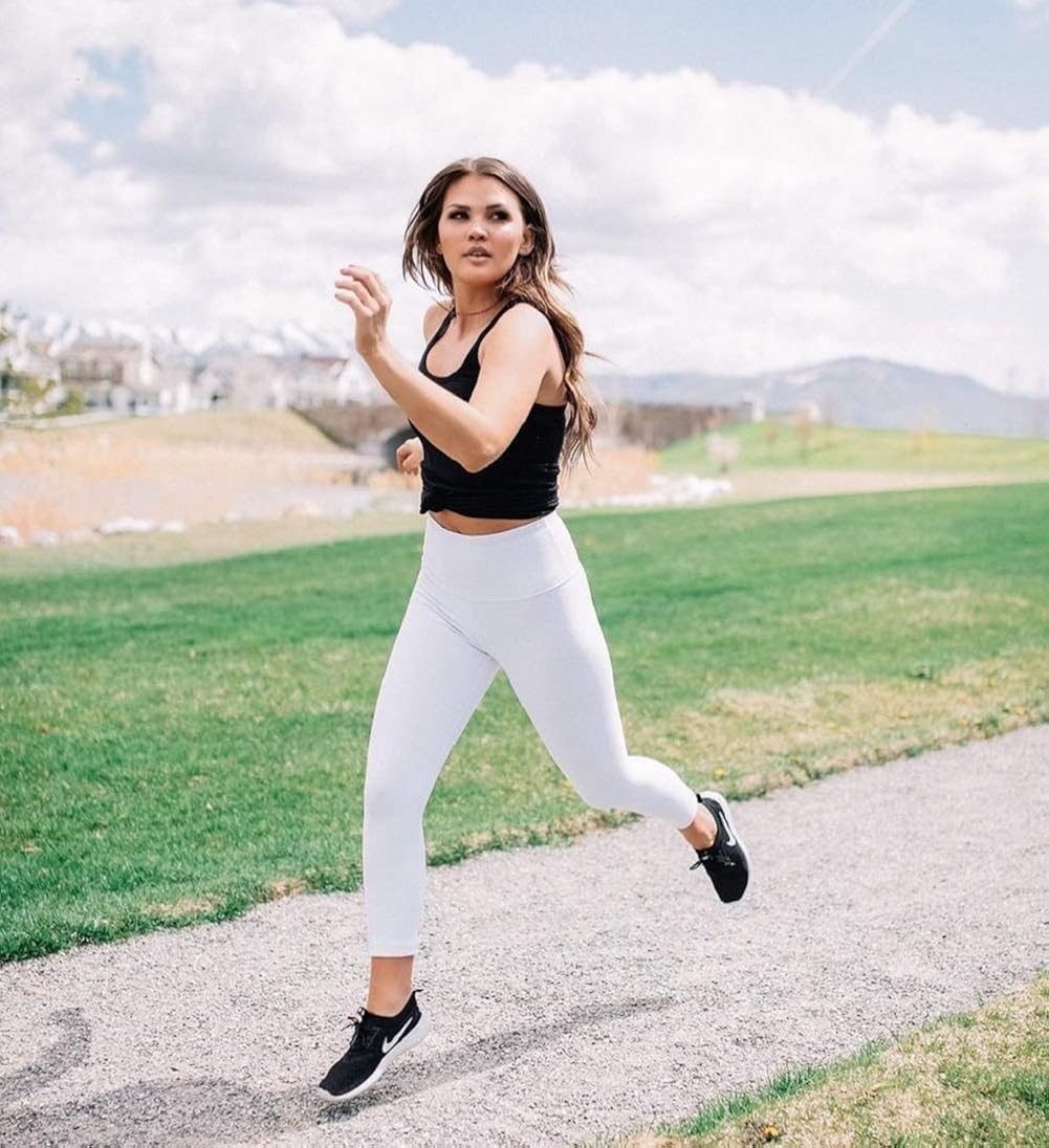 90 Degree By Reflex High Waist Squat Proof Ankle Length Interlink Leggings at  Women’s Clothing store