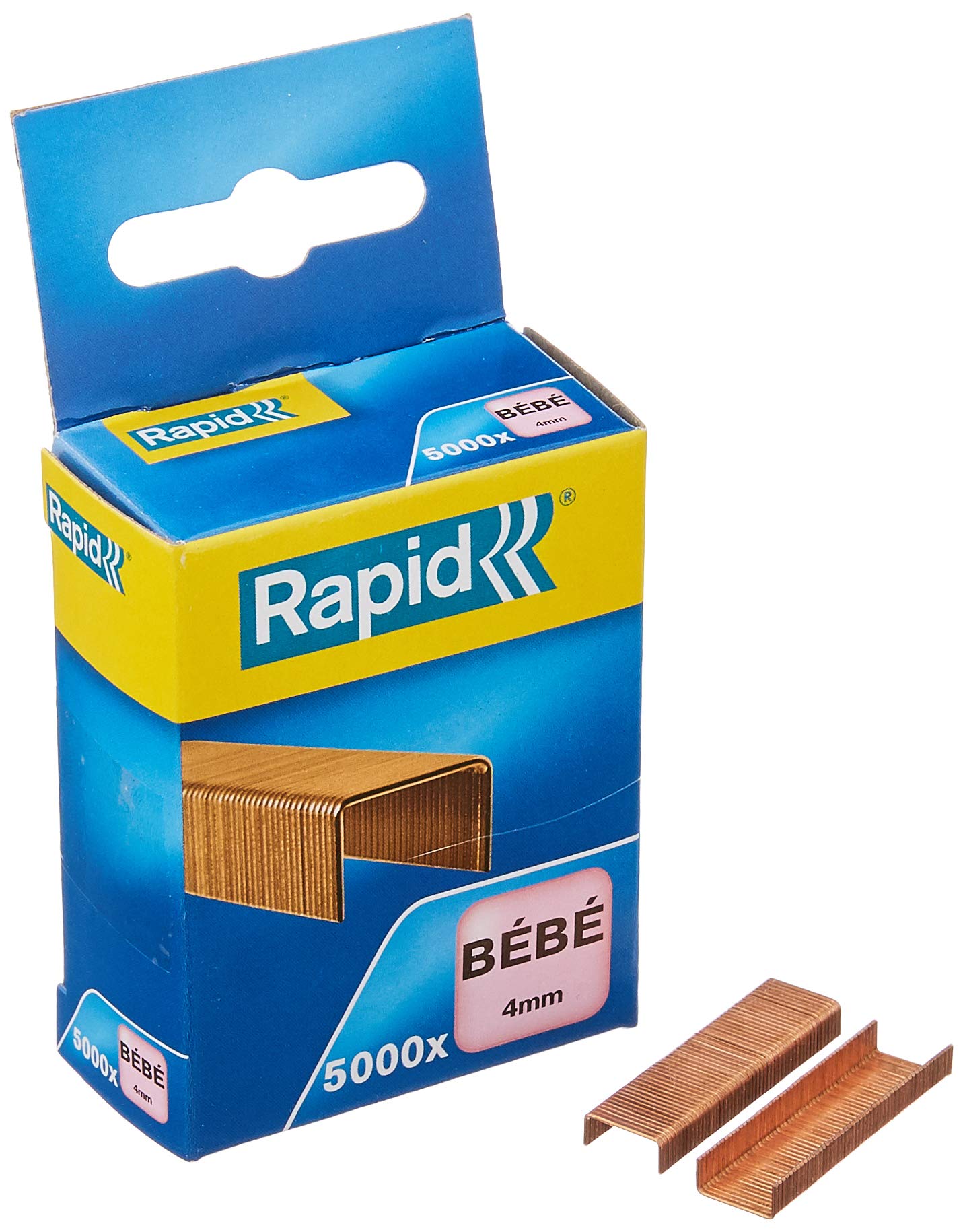 Rapid BEBE Copper Staples, For Stapling up to 15 Sheets, Use with Stapling Pliers, Copper Wire, Pack of 15000, 11974685