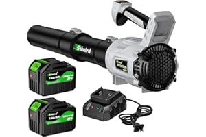 Sihuird Leaf Blower Cordless,2 x 21V 7.8Ah Battery and Charger, with 650CFM Electric Cordless Leaf Blower, 5-Variable Speed & Turbo Mode, Blowers for Lawn Care