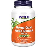NOW Supplements, Horny Goat Weed Extract 750 mg Plus 150 mg of Maca Root, Tonifying Herb*, 90 Tablets, for Sexual Health