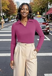 WIHOLL Womens Polo Shirts Trendy Fall Fashion 2025