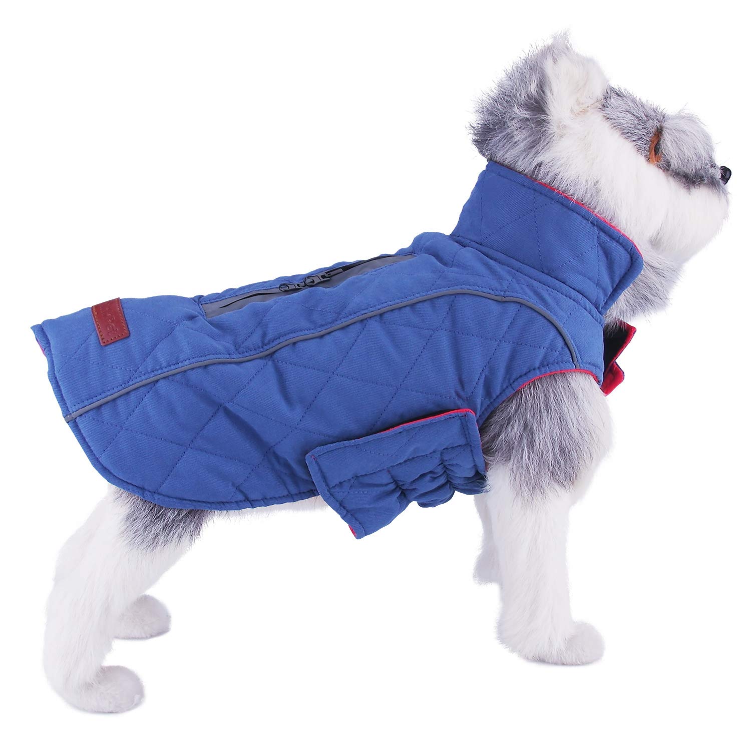 ThinkPet Warm Reversible Dog Coat Thick Padded Comfortable Cotton