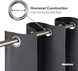 Deconovo 55 x 114 Inch Room Divider Curtain Eyelet Thermal Blackout Grey view 6