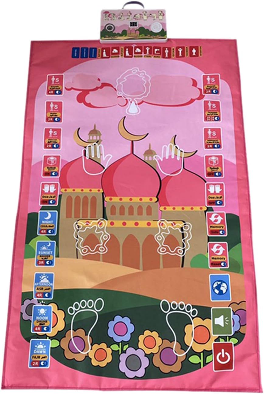 T TOOYFUL Islamic Children Prayer Mat, Muslim Electronic Interactive