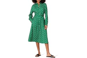 Amazon Essentials Women's Georgette Long Sleeve Midi Length Shirt Dress