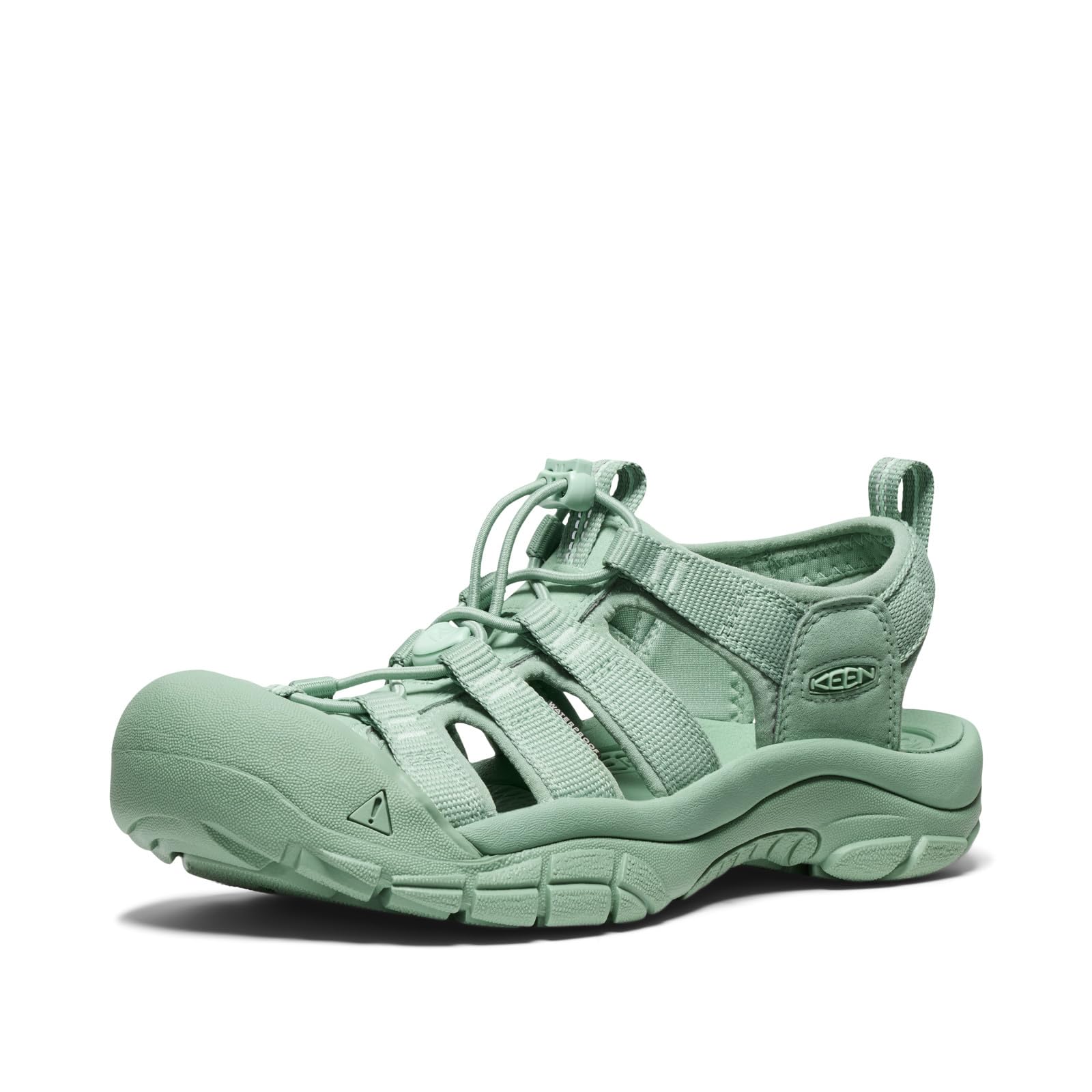 KEEN Women's Newport H2 Closed Toe Water Sandals, Monochrome/Granite Green, 5 Image