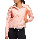 adidas Women's 3-Stripes Athletic Lightweight Satin Jacket