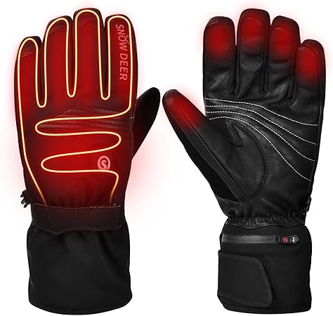Amazon 電熱手袋 バイクグローブ 男女兼用 充電式バッテリー加熱手袋 充電式電熱グローブ バイク用 スキー ウォームグローブ ハンドウォーマー 冬用 防寒防水 ヒーター手袋 グローブ 車 バイク