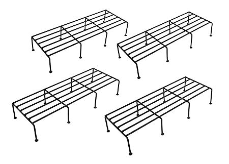 Orchid engineers Metal Plant Stand for Indoor and Outdoor (Pack of 4, for 3 POTS)