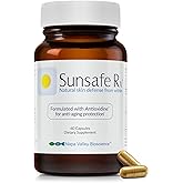 Sunsafe Rx Anti Aging Supplement: Natural Skin Protection Pills with Antioxidants for a Youthful Appearance & Eye Health + Vitamins, Minerals, & 250mg Polypodium Leucotomos (60 Capsules)