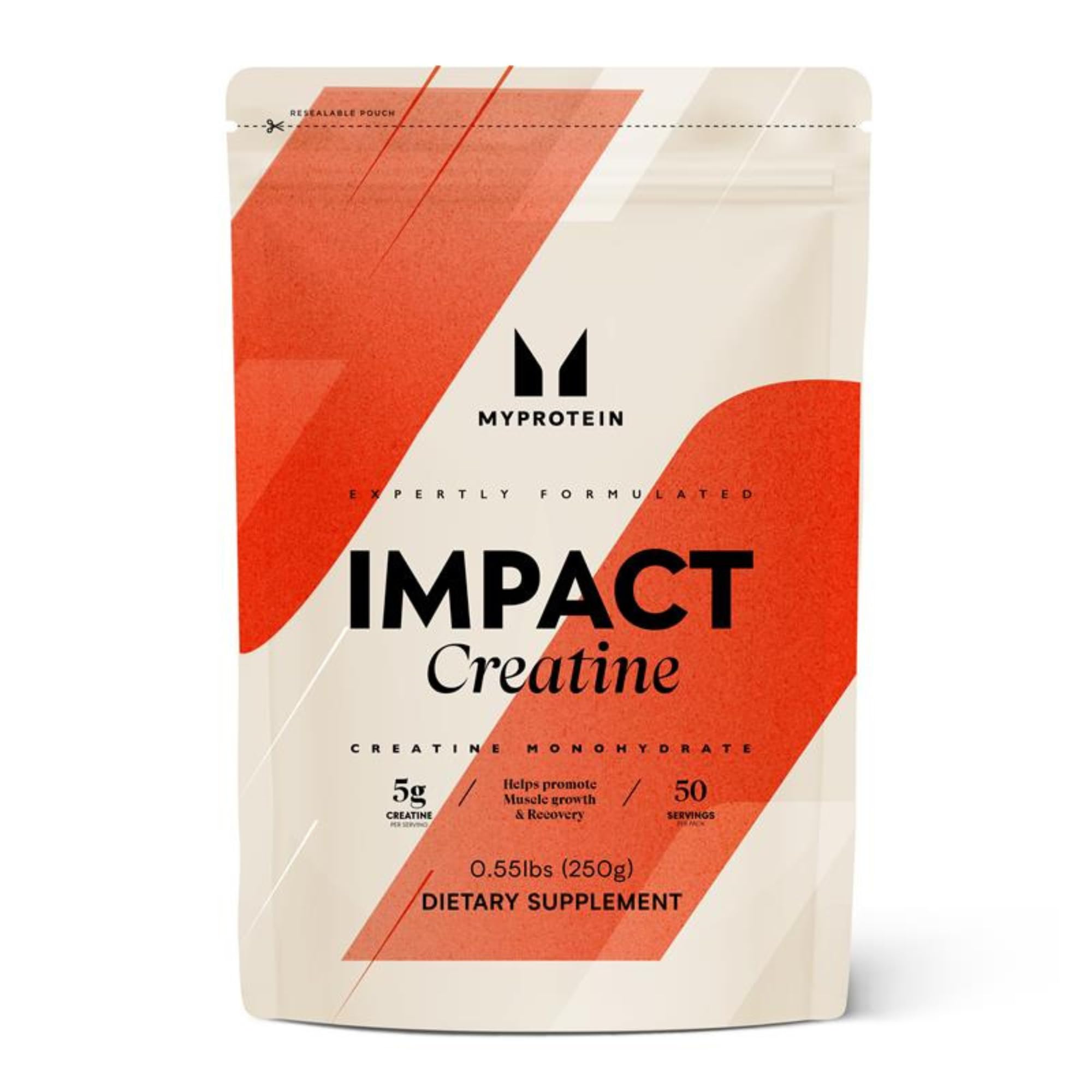 Myprotein Impact Creatine Monohydrate Pulver 250 g | Mikronisiertes Kreatin Monohydrat für Muskelaufbau, Kraft & Fitness | 3 g Creatin pro Portion | Geschmacksneutral & leicht mischbar