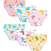 JAHSIYI Girls and Toddlers 100% Cotton Underwear Tagless Soft Panties Size 2-3T,4-5T,6,8,10,12 (6-Pack)