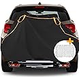 Cholila Cover Bike Cover for Transport on Rack for 2 Bikes - Heavy Duty Oxford 600D Bicycle Cover - on Rear Bike Rack with Adjustable Cargo Net for Resistance to Tearing Waterproof Bike Rack Cover