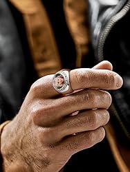 FindChic Customized Round Signet Rings with Photo