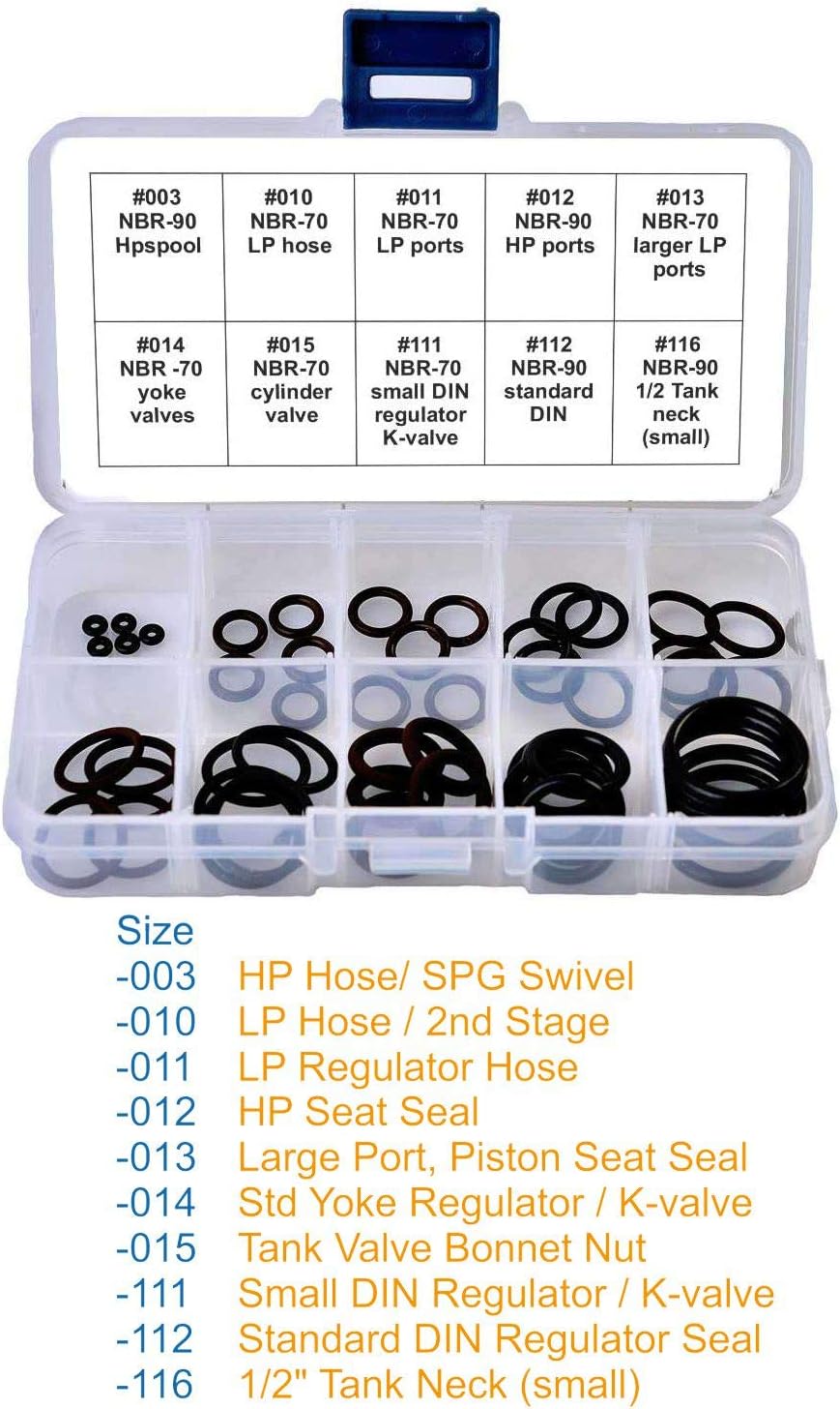 Scuba Diving ORing Kit Set Orings for Dive Regulator Octo Gear