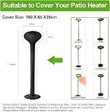 Bonna Electric Outdoor Heater Cover 184x65x38cm 500D Oxford Waterproof view 3