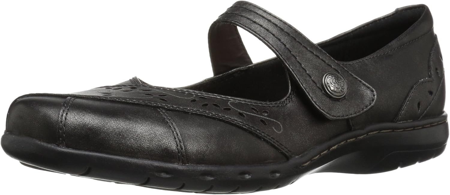 Rockport Women's Cobb Hill Maiika Ballet Flat Black Leather - Roderer