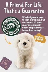 Living Nature Labradoodle Plush Toy 25cm Eco Friendly Cuddly Dog view 6