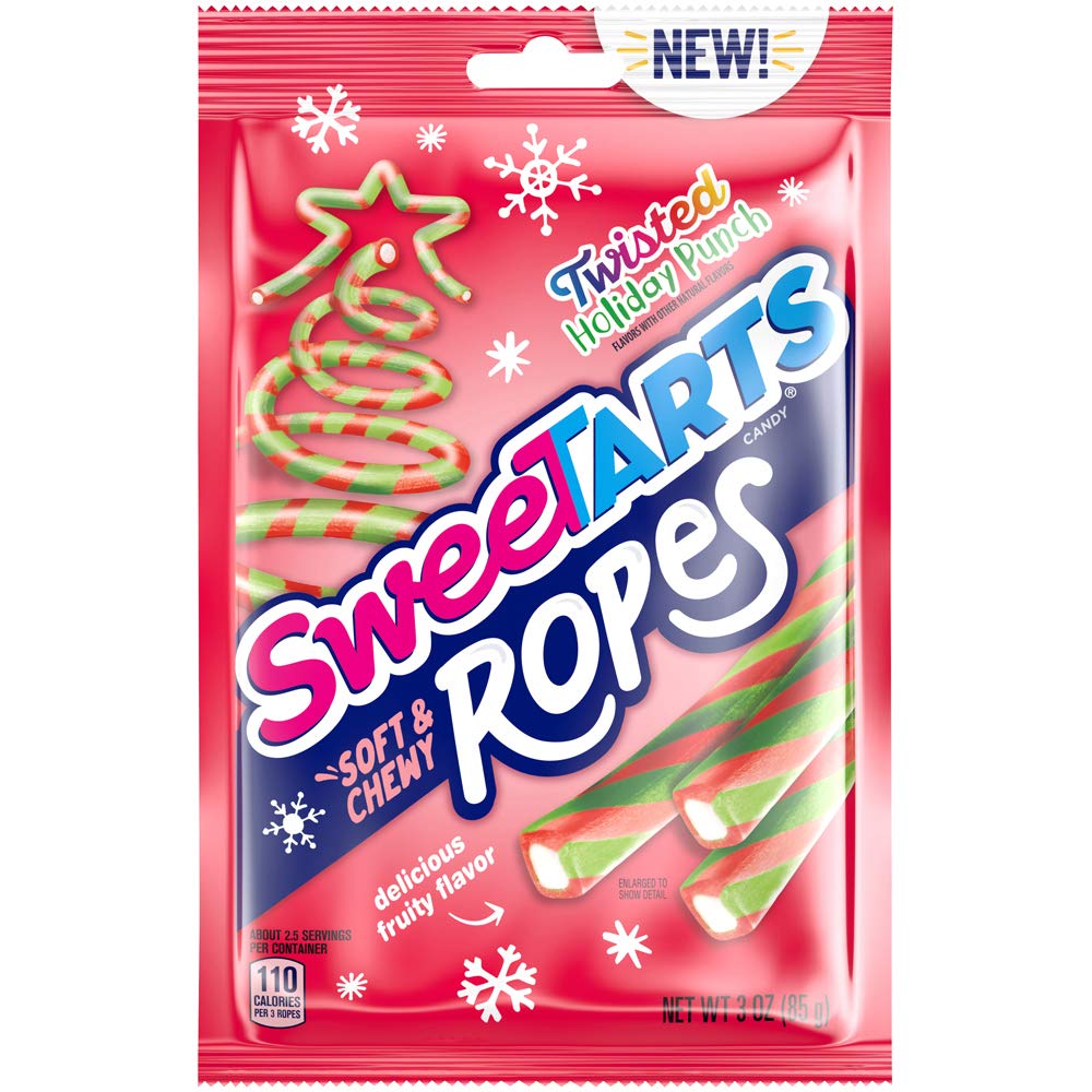 SweeTARTS Ropes Twisted Holiday Punch, 3 Ounce, 12 Count