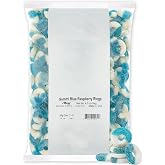 Albanese Candy, Gummi Blue Raspberry Rings, 4.5-pound Bag | Soft and Chewy Gummies, Gluten Free, Fat Free | Perfect for Birthday Parties, Baking with Kids, and On The Go Snacking