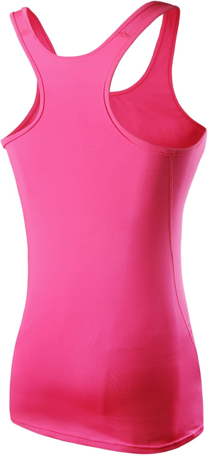 Neleus Women's 3 Pack Compression Base Layer Dry Fit Tank Top: Clothing