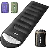 Atarashi Camping Sleeping Bag- 4 Seasons for Adults, Light, Warm, Extra-Large with Compression Sack- Great for Hiking, Backpa