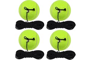 GKYZBB 4 pcs Tennis Training Ball, Tennis Trainer Rebound Ball with String, self-Practice Tennis Training, Practice Equipment