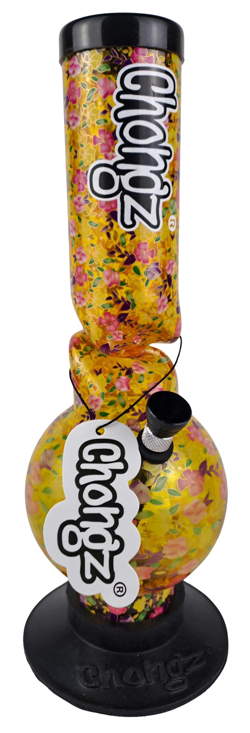 CHONGZ 30cm"Nigel" Acrylic ICE Twist Bong - Choose Colour (CHO92) (Gold)