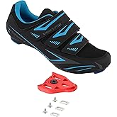 Venzo Bike Bicycle Women's Ladies Cycling Riding Shoes - Compatible with Peloton, Look Delta & for Shimano SPD-SL - Perfect for Road Racing Indoor Exercise Bikes 43 Black