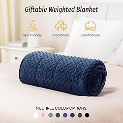 Wemore Minky Dot Weighted Blanket for Adults Twin
