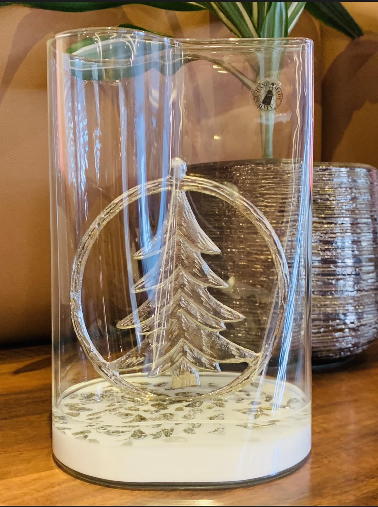 Floating Snowflake Christmas Decoration (Christmas Tree, Silver)