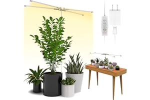 Probapro Full Spectrum Grow Light: Height Adjustable Plant Stand - UV Growing Lamp for Indoor Tall Large Plant Succulent Seeding Growth (1 Pack)