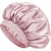 Doitory Satin Silk Bonnet for Hair, Double Layer Sleep Cap for Men &amp; Women | Satin Bonnet for Sleeping, Soft Satin Lined Bonnet for Natural &amp; Curly &amp; Long Hair, Silk Sleep Cap for Men &amp; Women