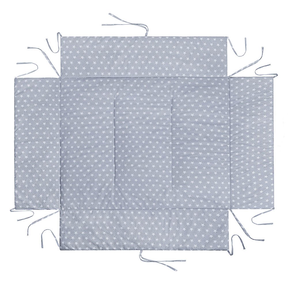 LULANDO playpen mat 75x100 cm for children, protects against impact, resistant to deformation, washable; surface 100% cotton, anti-allergic filling; Oeko-Tex certification, made in EU