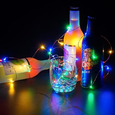 FeiliandaJJ Silber Kupferdraht Mini Flexibler Lichterkette 10LED LED-Licht für Weihnachten Party Innen Haus Deko String Light