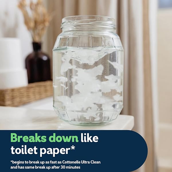 COTTONELLE GENTLEPLUS FLUSHABLE WET WIPES WITH ALOE & VITAMIN E, 8 FLIP-TOP PACKS, 42 WIPES PER PACK (336 TOTAL WIPES), PACKAGING MAY VARY